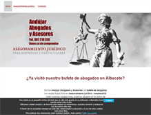 Tablet Screenshot of miguelandujarabogados.com